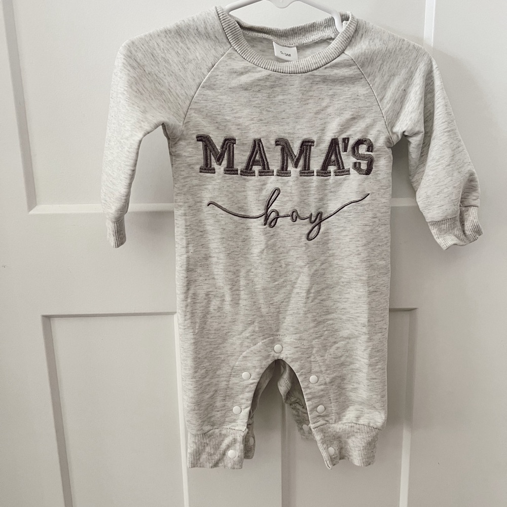 Cute Gray Baby Romper